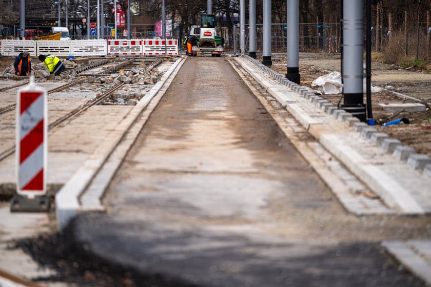 Przebudowa ul. Pomorskiej - styczeń 2024